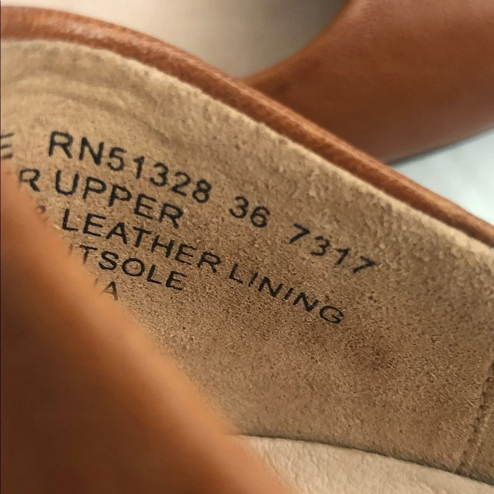 Brown Leather Mary Janes Umberto Raffini Heels Size 36